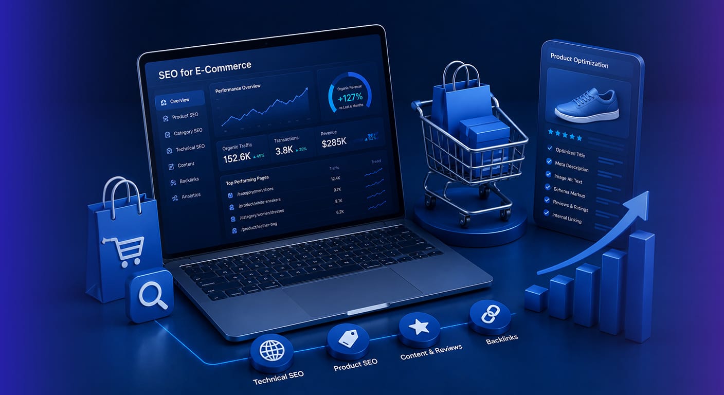 Ecommerce SEO architecture across product and category pages