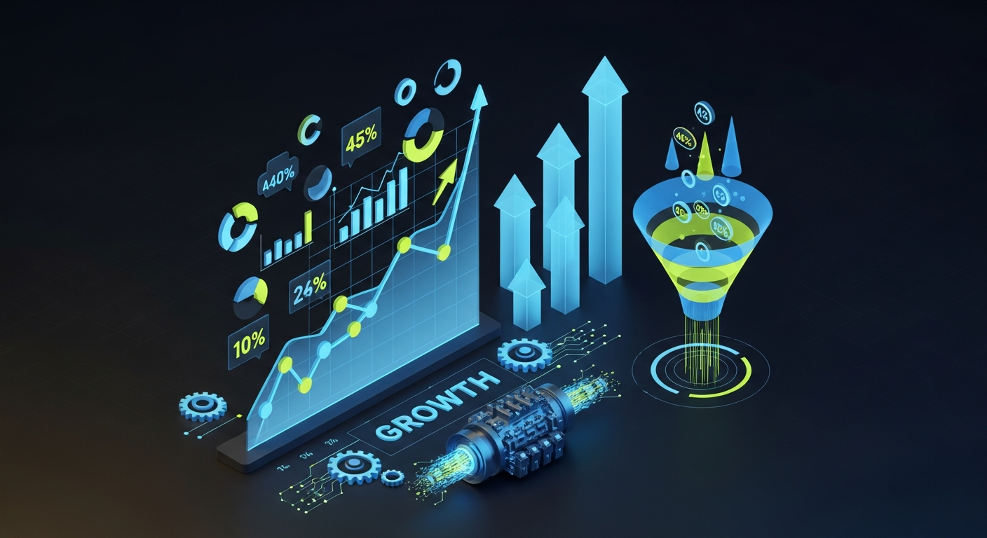 Growth marketing framework visualization