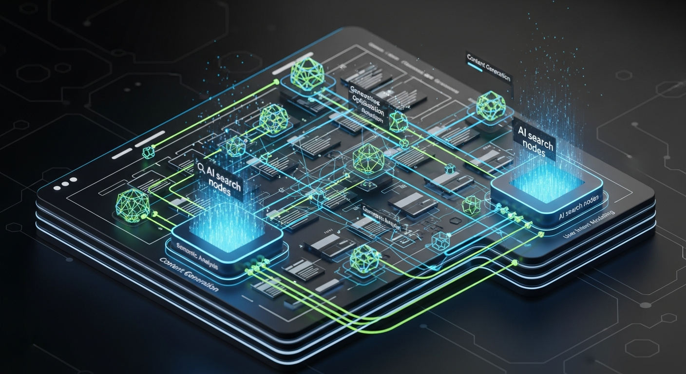 SEO and GEO architecture visualization